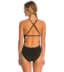 Dolfin Graphlite Solid Cross Back One Piece Swimsuit