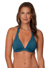 Jantzen Women's Solids Amy Halter Bikini Top