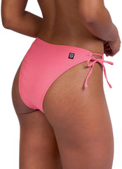 JOLYN Women's Bella Solid Rib Tie Side Bikini Bottom