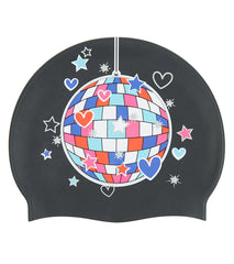 Sporti Limited Edition Disco Valentine Silicone Swim Cap