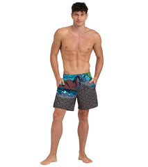 Arena Men's 16" Placed Beach Boxer Swim Trunks