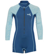 Xcel Girls' Ocean Ramsey Axis 2MM Long Sleeve Front Zip Springsuit