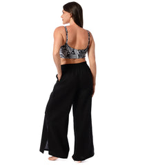 Jantzen Women's Royal Black Josephine Pull On Pant Cover Up