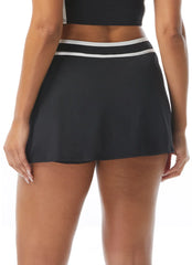 Beach House Women's Piping Solid Excel Swim Skort