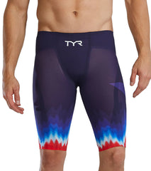TYR Men's Venzo USA High Waist Jammer Tech Suit Swimsuit