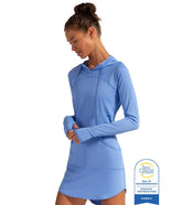 Bloq UV Women's Hooded Long Sleeve UPF 50 Sun Dress