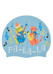 Sporti Fa-La-La-La-Paws Silicone Swim Cap