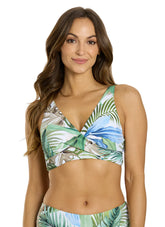 Jantzen Women's Jungle Glam Vera Surplice Bikini Top