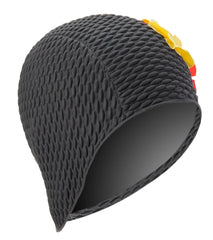 Sporti Floral Bubble Swim Cap