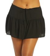 Hurley Women's Solid Mini Skirt Coverup