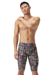 Speedo Vibe Men's Eco Printed Jammer Swimsuit