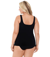 Miraclesuit Women's Plus Size Illusionists Ursula Tankini Top