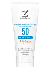 Zealios Skin Care Sport Performance Ultralight plus Hydration SPF 50 Sunscreen, 3 oz