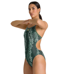 Arena Women's Lydia Jacoby Seaweed Challenge Back One Piece Swimsuit