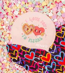 Sporti Limited Edition Pizza Love Silicone Swim Cap