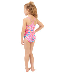 Dolfin Girls' Confetti One Piece Swimsuit (Toddler, Little Kid)