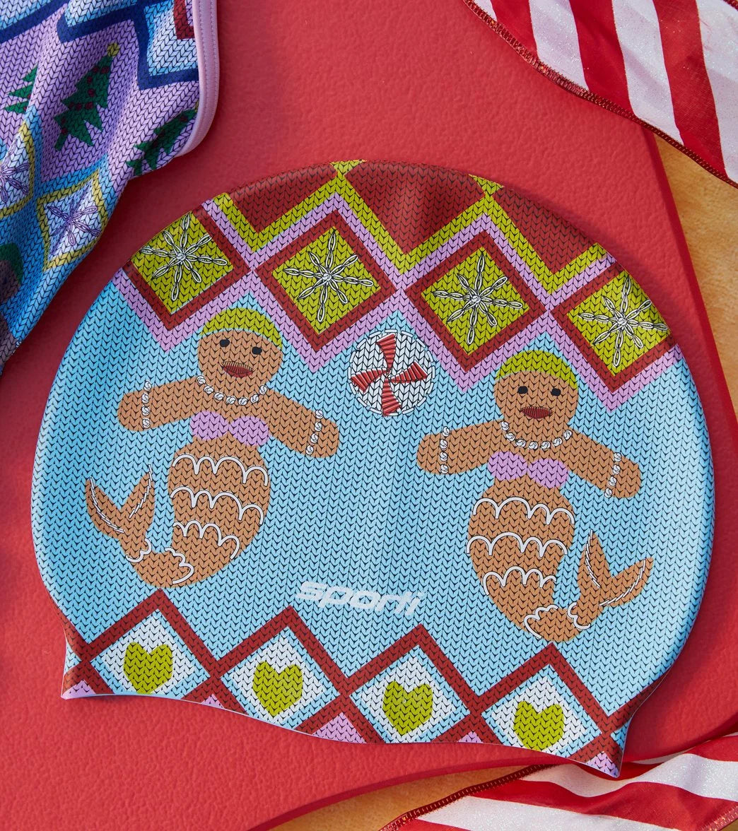 Sporti Limited Edition Granny Sweater Mermaid Silicone Swim Cap