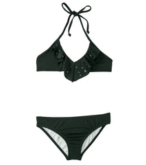 Hurley Girls' Stagger Flutter Top Retro Bottom Bikini Set (7-14)