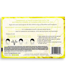 Florapy Clear Complexion Aromatherapy Sheet Mask 5 Count, Dandelion Lemongrass