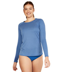 Speedo Women's Heather Long Sleeve Swim Tee