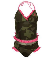 Hurley Kids' Camo Tankini & Retro Bottom Set