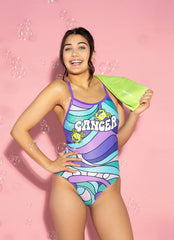 Sporti Groovy Zodiac Cancer Thin Strap One Piece Swimsuit (22-44)