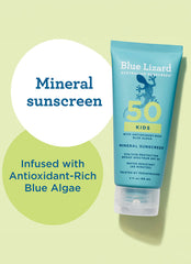 Blue Lizard Kids' Mineral SPF 50 Sunscreen Lotion Tube 3 oz