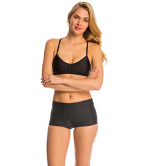 Speedo Women's Solid Boyshort Bikini Bottom