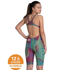 Arena Girls' Powerskin ST Next Limited Edition Open Back Tech Suit Swimsuit