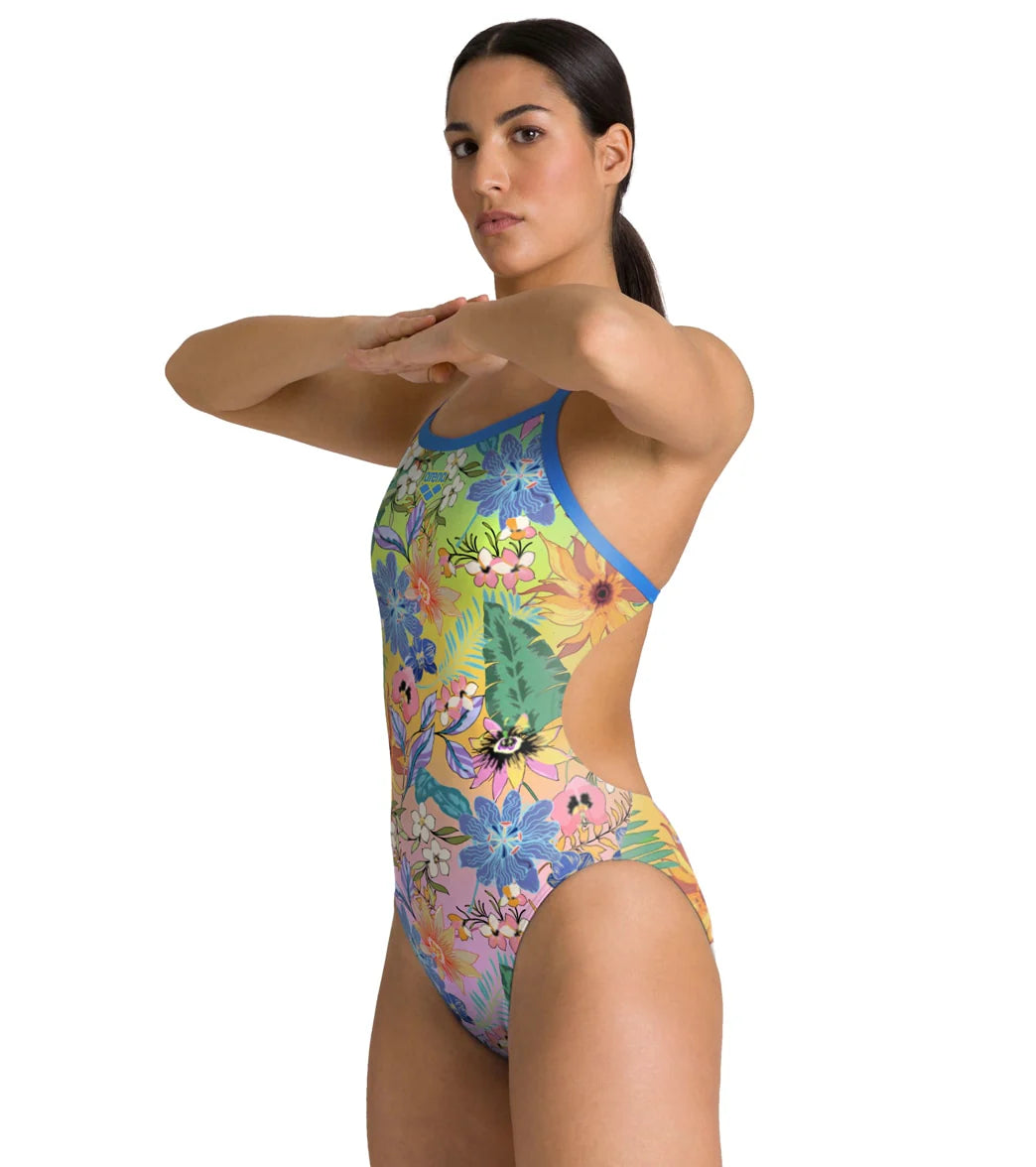 Arena Women's Feel the Nature Challenge Back One Piece Swimsuit