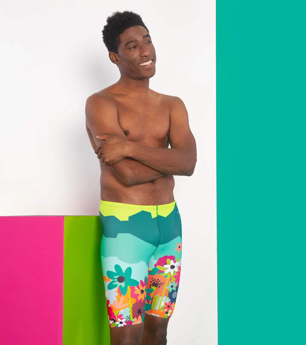 Sporti x She Is This Limited Edition Mountain Flower Jammer Swimsuit