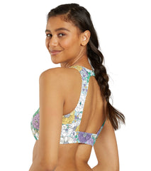 Sporti Active Bondi Floral High Neck Crop Bikini Top