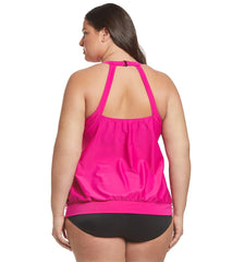 Sporti Plus Size Valentina Blouson Tankini Top