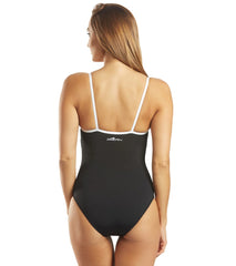 Dolfin Women's Aquashape Moderate Straight Back Chlorine Resistant One Piece Swimsuit