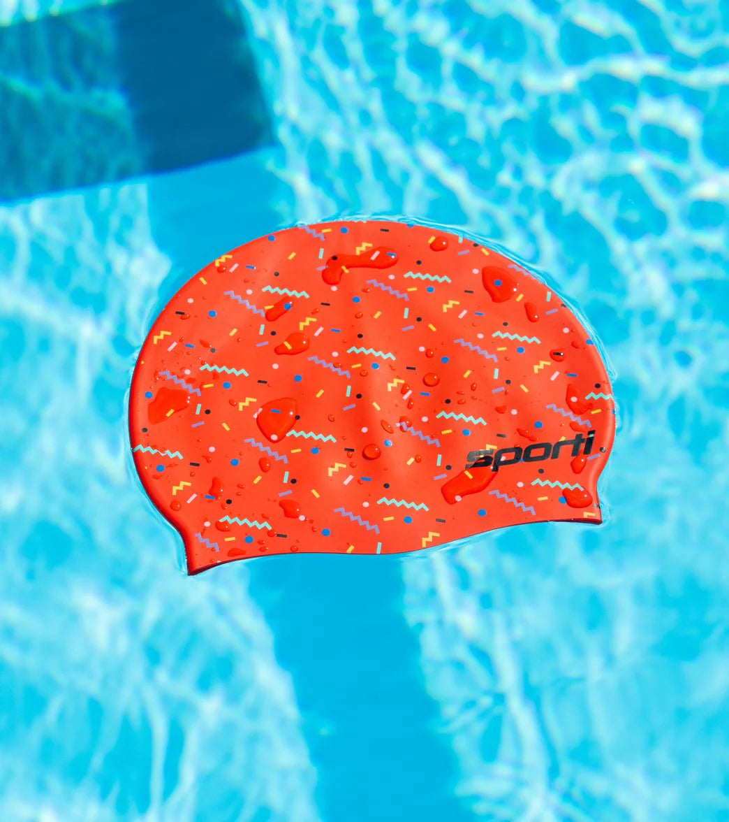 Sporti x Shaine Casas Confetti Silicone Swim Cap
