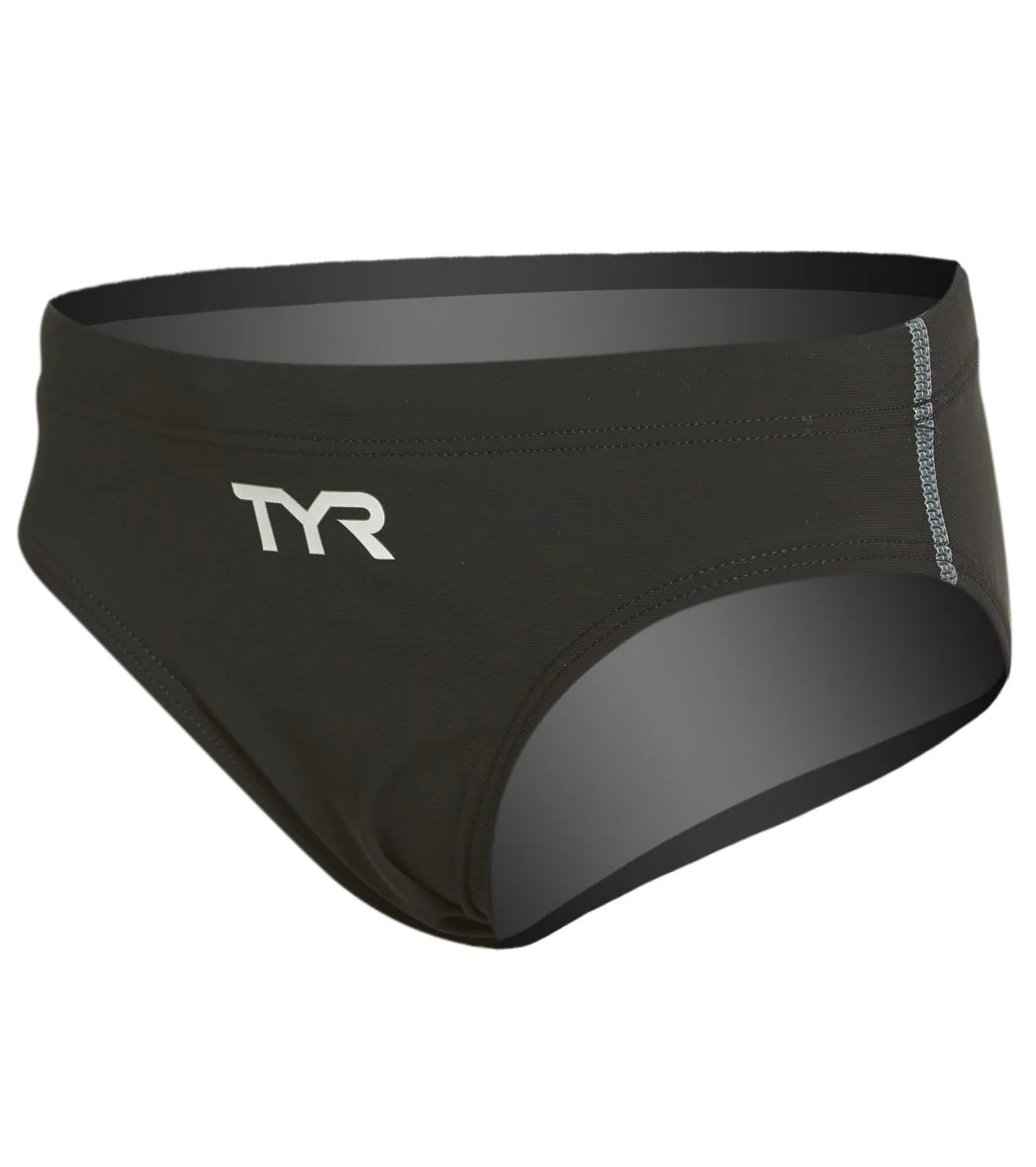 TYR Boys' Thresher Solid Racer Brief Swimsuit