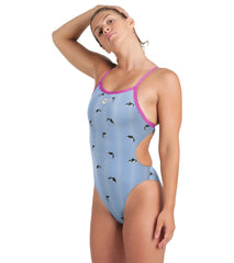 Arena Women's Lydia Jacoby Orca Challenge Back One Piece Swimsuit