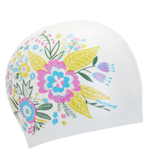 Sporti Garden Long Hair Silicone Swim Cap