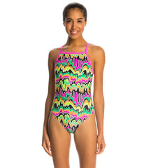 Dolfin Winners Camino V-2 Back One Piece Swimsuit