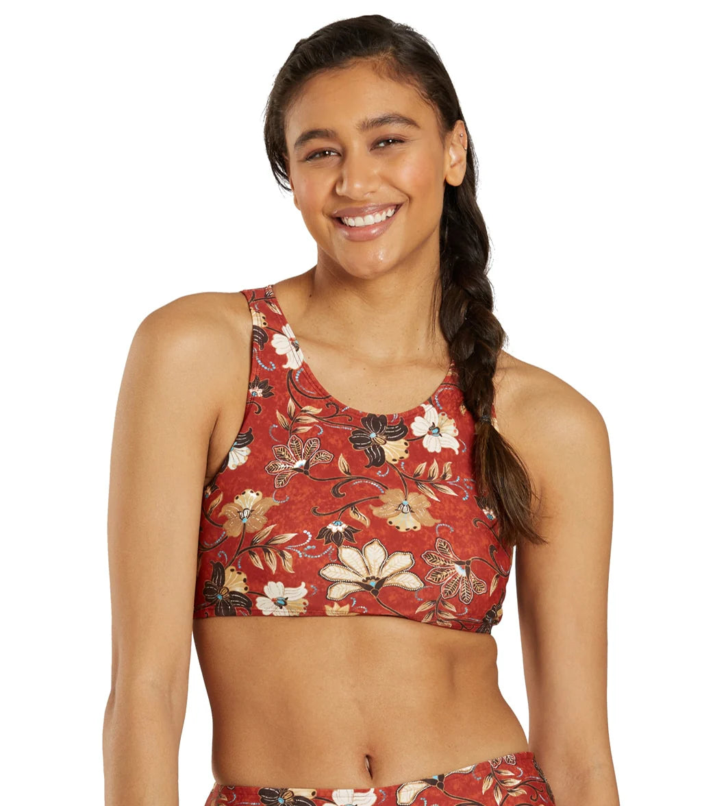 Sporti Active Vintage Bali High Neck Crop Bikini Top