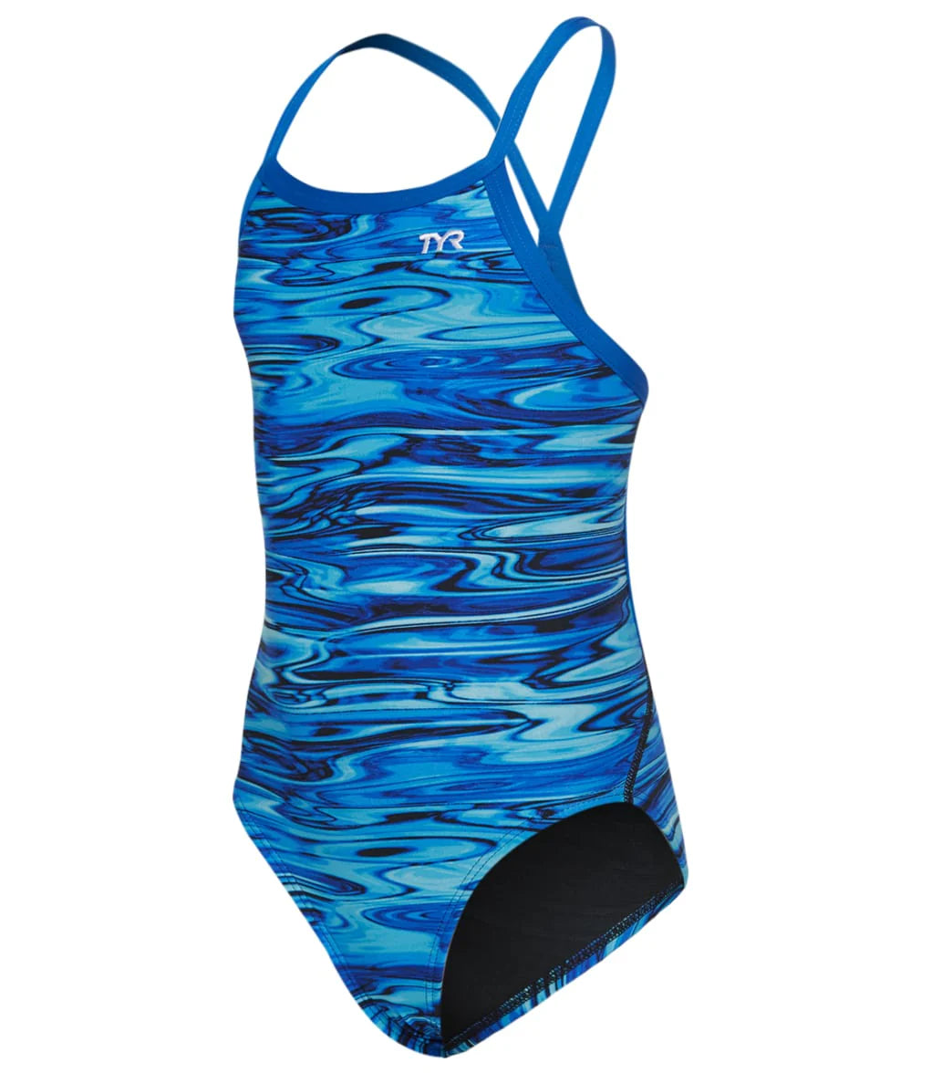 TYR Girls' Hydra Diamondfit One Piece Swimsuit
