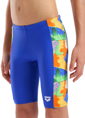 Arena Boys' Sticker Print Jammer Swimsuit (Little Kid, Big Kid)
