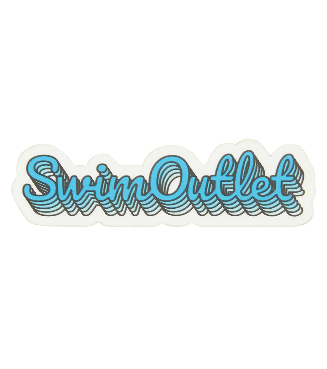 SwimOutlet Blue w/ White Trim Sticker