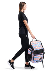 Arena One Go Sunrise Allover 45L Backpack
