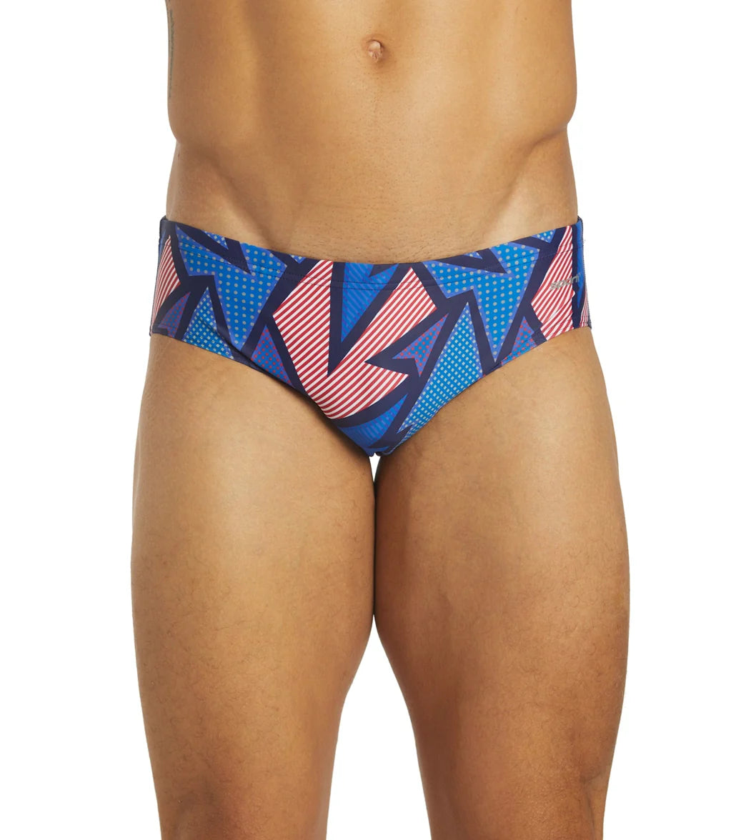 Sporti Spiffiez Comic Effects Brief Swimsuit