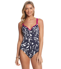 Tommy Bahama Graphic Jungle Underwire One Piece Swimsuit