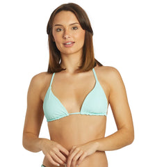 Hurley Women's Baby Rib Classic Triangle Bikini Top