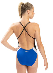 Dolfin Women's Color Block Diver Back One Piece Swimsuit