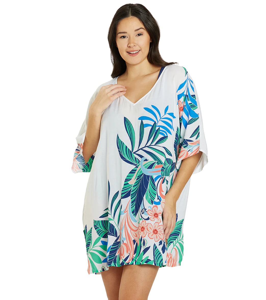 Jantzen Women's Floral Magic Celia Tunic Cover Up
