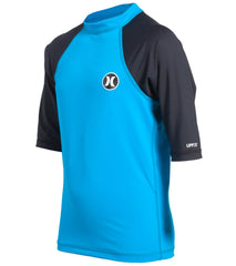Hurley Boys' Icon Short Sleeve Rashguard (8yrs-16yrs)